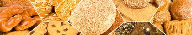一张漂亮的饼干和烘焙食品照片拼贴画。宽的照片。图片下载