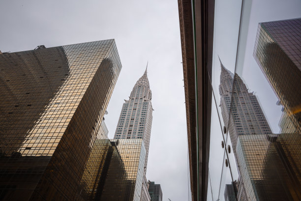 摩天大楼在曼哈顿下城，纽约市-美国-股票照片图片下载