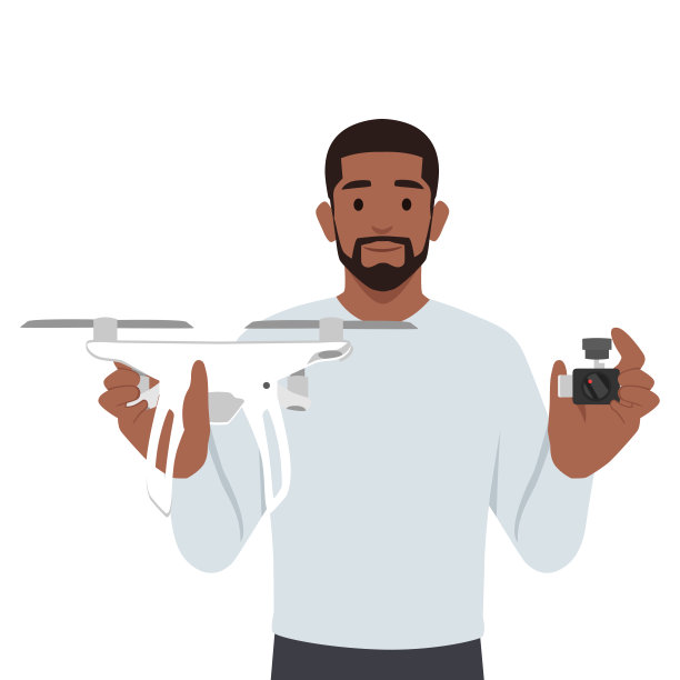 与无人驾驶飞行器隔离的人员。图片下载