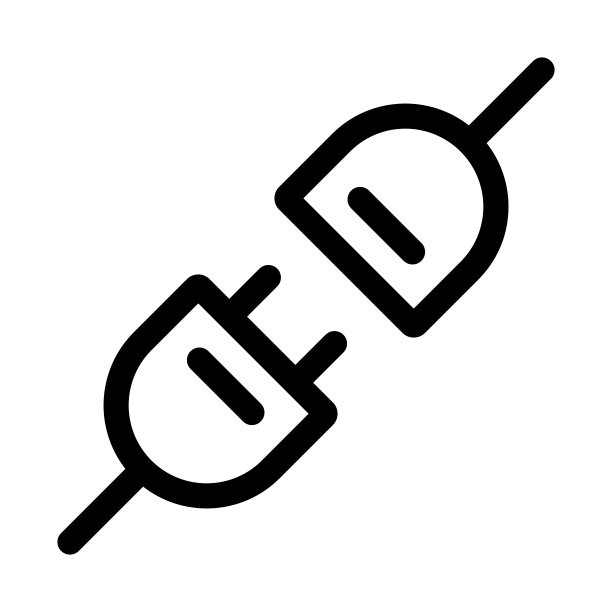 网络和移动的电插头图标图片下载