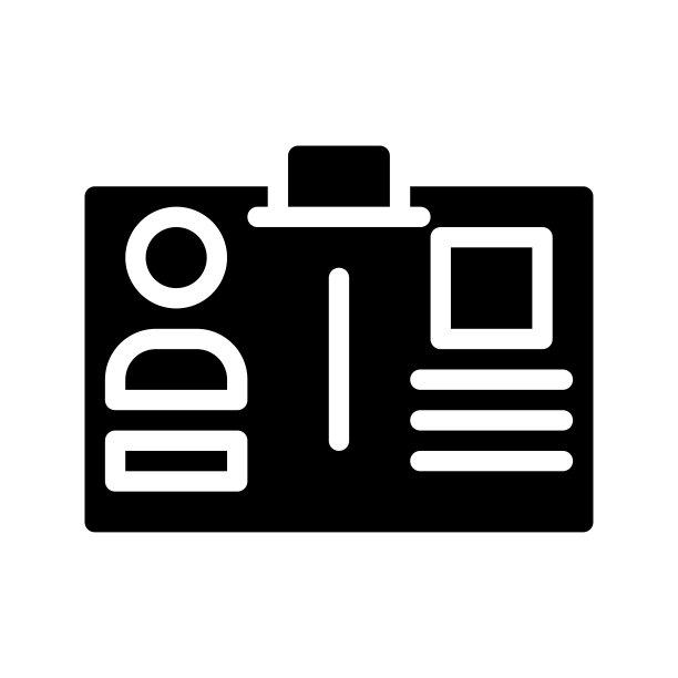 学生卡图标。作风扎实。适合使用在网站，用户界面和移动应用程序。图片下载