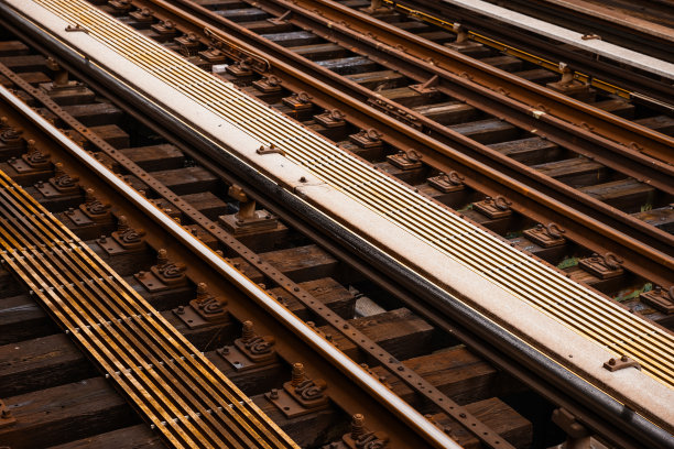 地铁轨道的细节-第125个地铁站在曼哈顿上西区，纽约地铁，美国-股票照片图片下载