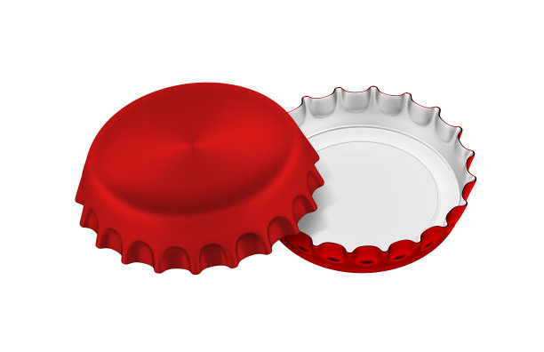 红色瓶盖，透明背景图片下载