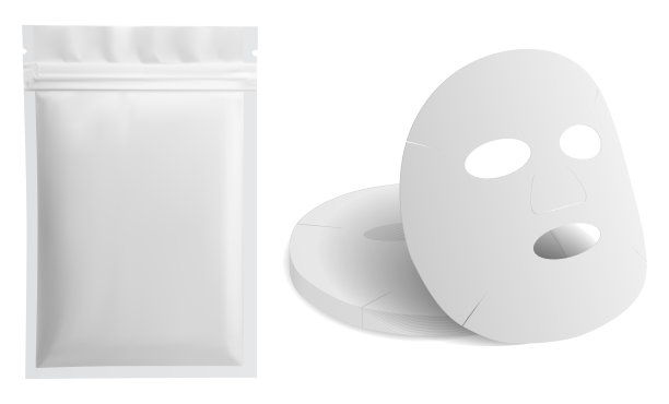 面膜片，矢量包装设计，小香囊空白图片下载