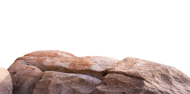 岩石表面纹理粗糙孤立，呈棕黄色、橘色崖岩天然形成，位于山体的一部分，断缘为一大块岩海，有剪径图片下载