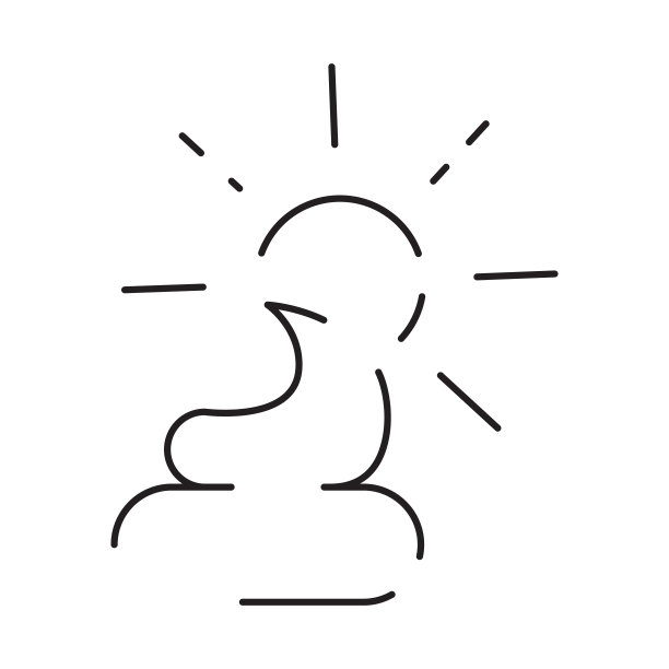 防晒相关矢量线图标。图标如防晒霜，太阳镜，紫外线暴露时间等。暑假图片下载