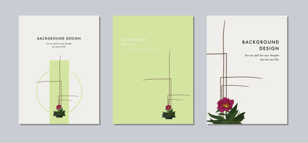 插花插画套装图片下载