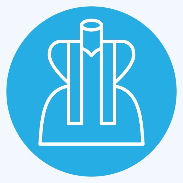 图标测量。与缝纫有关的符号。蓝眼睛的风格。简单的设计说明图片下载