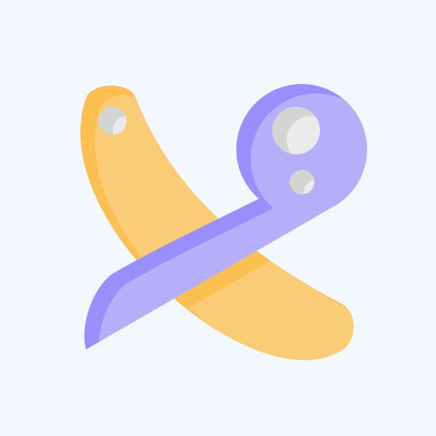 图标的统治者。与缝纫有关的符号。平的风格。简单的设计说明图片下载