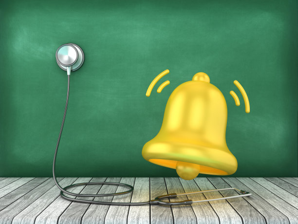 带有听诊器的通知铃图片下载