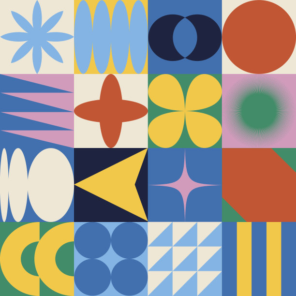 现代彩色网格背景。图片下载