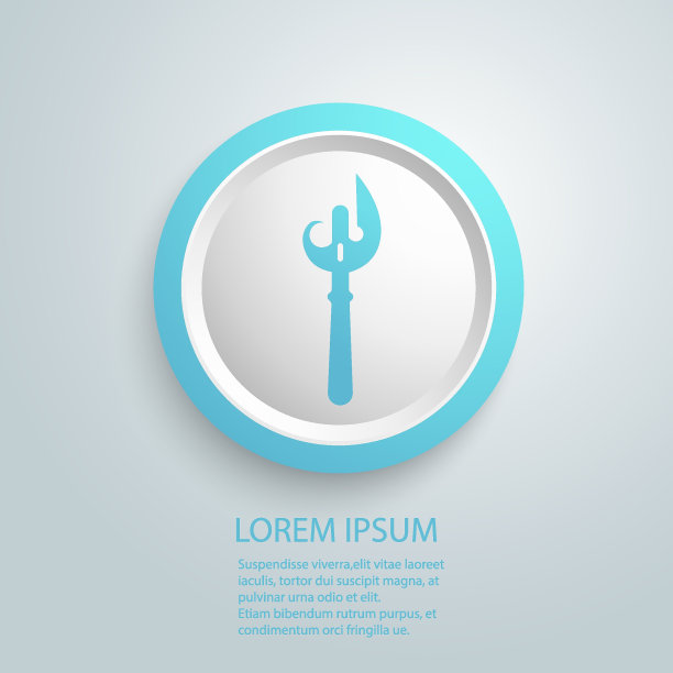 开罐器图标在灰色背景与圆形阴影。矢量图图片下载