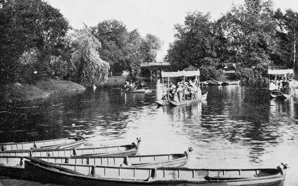 芝加哥的古董照片:林肯公园图片下载