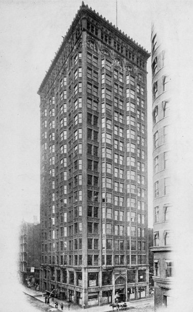 芝加哥的古董照片:费舍尔大厦图片下载