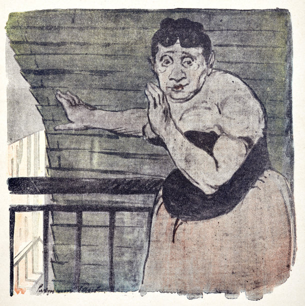 穿着紧身胸衣的老妇人在卧室里丢了一堆垃圾图片下载