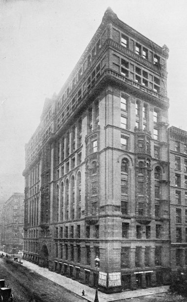 芝加哥的古董照片:西联电报大楼图片下载