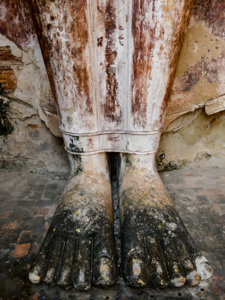 在泰国大城府的寺庙，数码照片图片作为背景图片下载