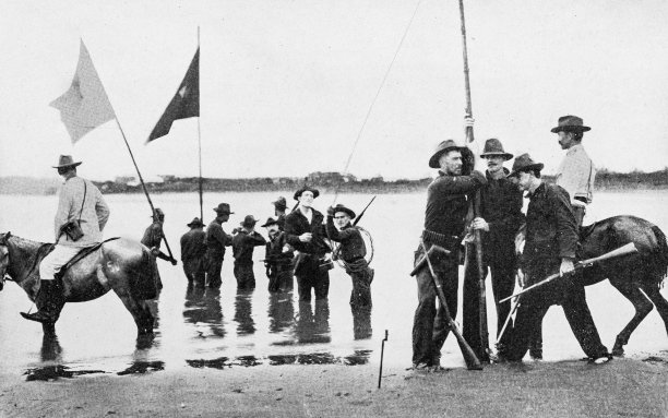 美西战争期间菲律宾的古董照片，信号部队图片下载