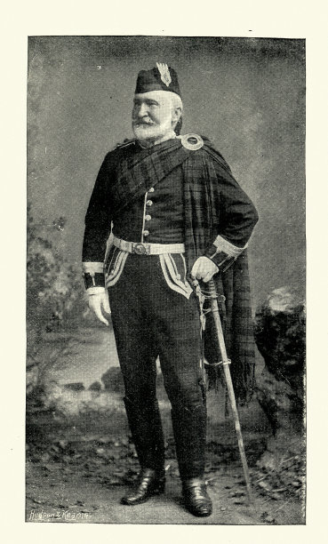 英国陆军志愿兵，萨瑟兰高地第一上校，维多利亚时期军事史，19世纪90年代图片下载