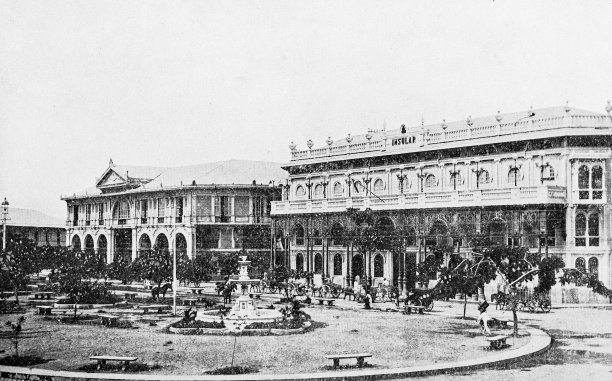 美西战争期间菲律宾的古董照片，卡洛斯三世广场，比农多图片下载