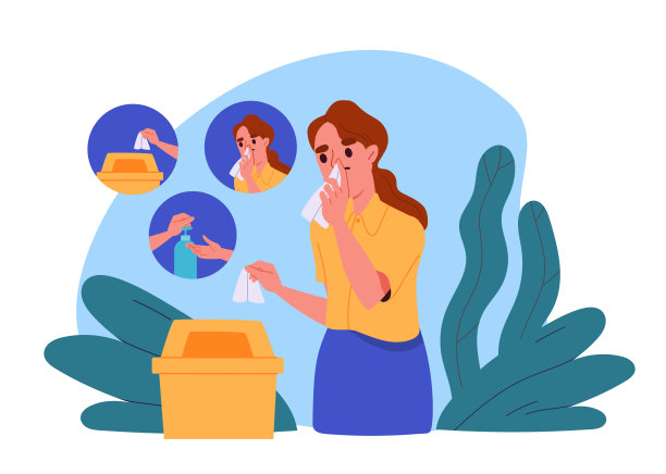 女人扔掉餐巾矢量图片下载