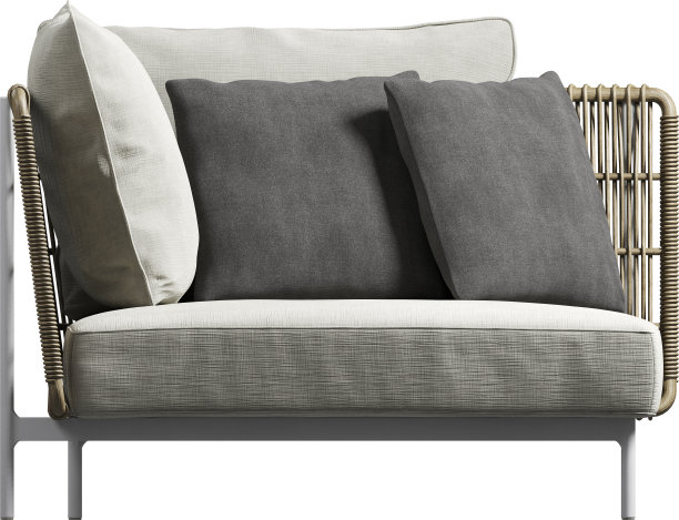 带靠垫的沙发俯视图图片下载