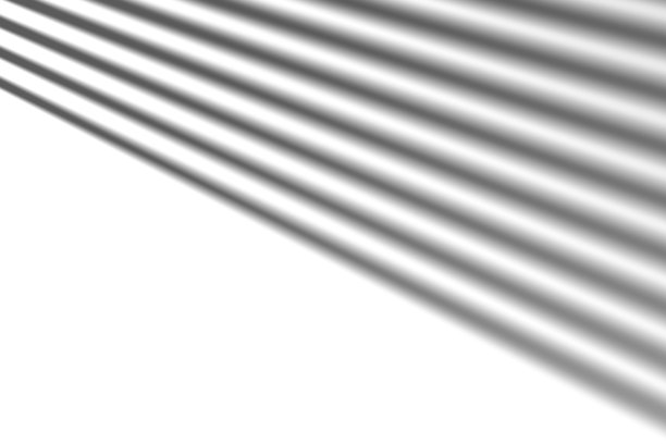 窗帘的阴影，叠加效果。现实的灰色阴影在白色的背景。适用于产品展示，照片，背景。阳光，光线。3 d渲染。图片下载