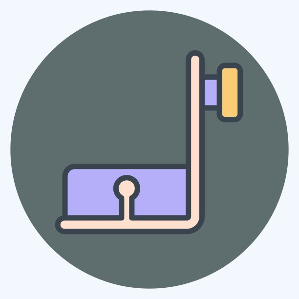 图标收集脚。与缝纫有关的符号。颜色搭配风格。简单的设计说明图片下载