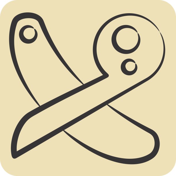 图标的统治者。与缝纫有关的符号。手绘风格。简单的设计说明图片下载