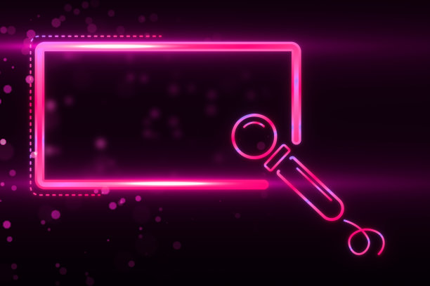 在深紫色的背景上，有麦克风的霓虹灯卡拉ok招牌，传达了一种音乐和娱乐的概念。三维渲染图片下载