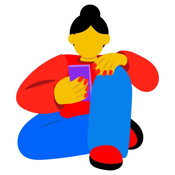 这个女孩正坐着打电话给别人发短信。使用智能手机交流。女孩坐在地板上休息，手里拿着电话。那个女孩正坐着说话图片下载