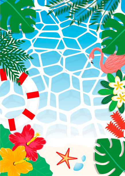 热带国家海洋表面的图像。垂直方向。图片下载