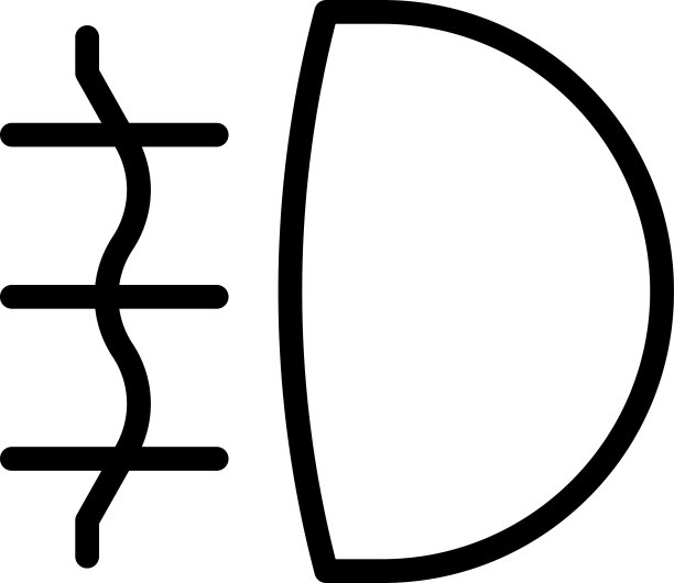 前灯，指示灯，仪表盘图标。矢量远光灯。车灯标志。矢量图标的车辆仪表板指标。这些符号包括高低光束和可调前灯符号。图片下载