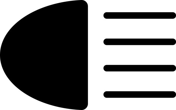 前灯，指示灯，仪表盘图标。矢量远光灯。车灯标志。矢量图标的车辆仪表板指标。这些符号包括高低光束和可调前灯符号。图片下载