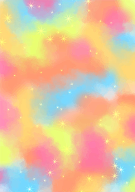 彩色神奇粉彩绘画抽象背景图片下载