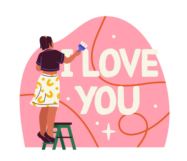 人写墙矢量图片下载