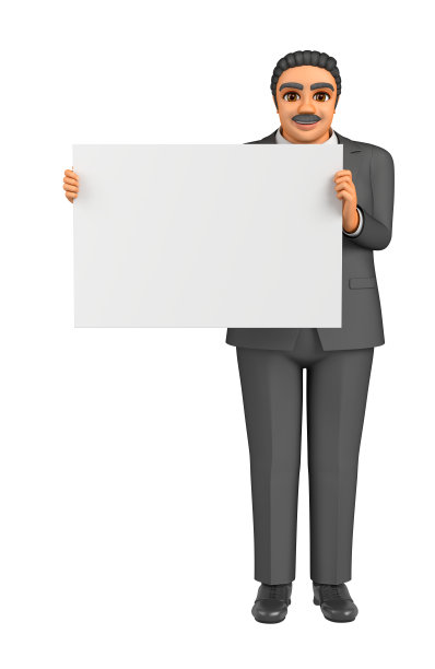 胖商人在白板上解释图片下载