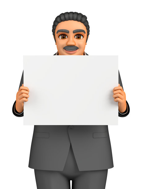 胖商人在白板上解释图片下载