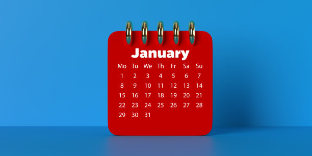 台历2024年1月。图片下载