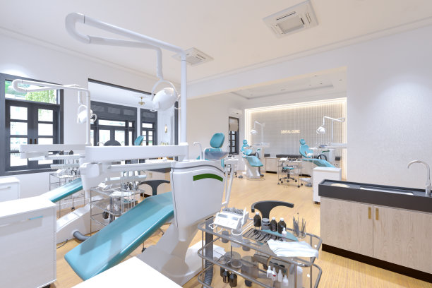 牙医办公室内部和现代设备图片下载