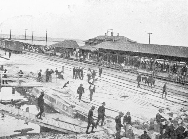 美西战争期间古巴的古董照片，在坦帕港登船图片下载