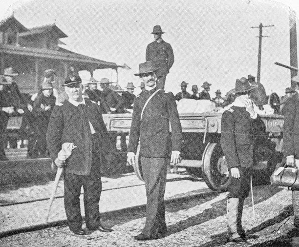 美西战争期间古巴的古董照片，坦帕港的火车图片下载