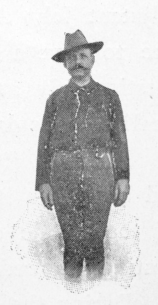 美西战争期间在古巴的士兵和军官的古董照片图片下载