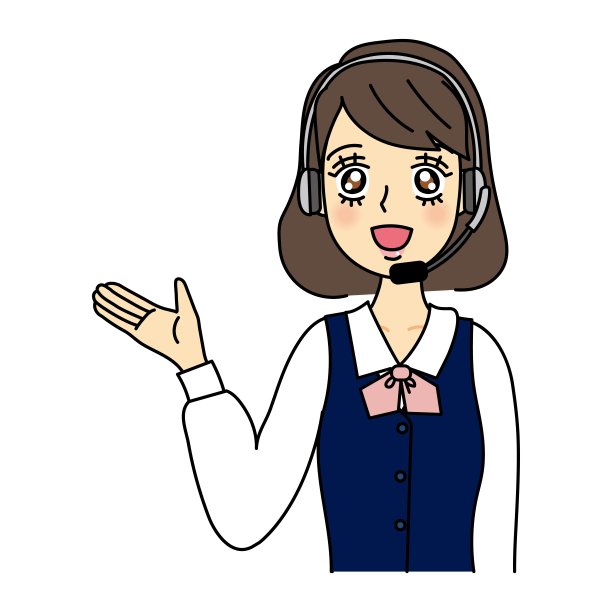 一位女接线员的插图图片下载