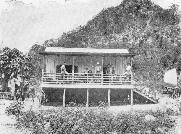 美西战争期间古巴的古董照片，位于代基里的总部图片下载