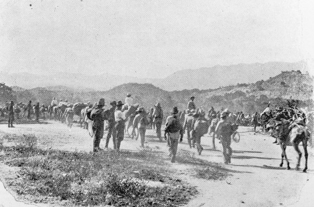 美西战争期间古巴的古董照片，在代基里的营地图片下载