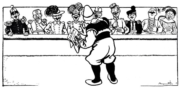 小丑给士兵们上了一堂笑课，使他们认识到解除武装的重要性图片下载