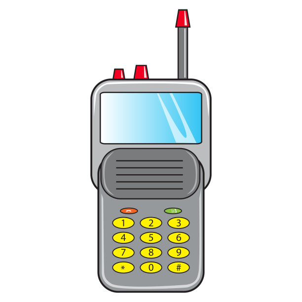 对讲机矢量插图图片下载