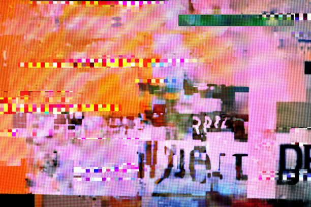 数字故障背景，设备屏幕显示故障，技术故障和错误图片下载