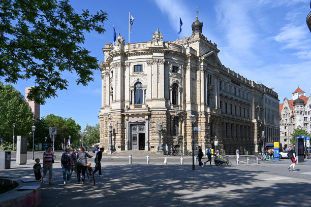 莱比锡马丁-路德环路上的“德意志银行”大楼图片下载